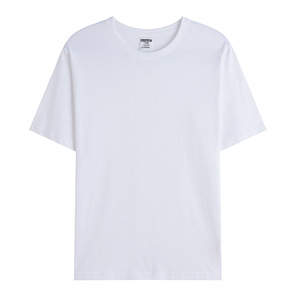 Camiseta de Algodón de 190g para Hombre, Color Sólido, Cuello Redondo, Manga Corta, Personalizable al por Mayor con Impresión, Bordado y Cambios de Etiqueta - Product Image 3