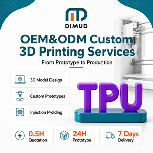 Servicio de Impresión FDM/SLS de Piezas Elásticas de Material Flexible Impresas en 3D con TPU, Productos Industriales Resistentes Personalizados - Product Image 1