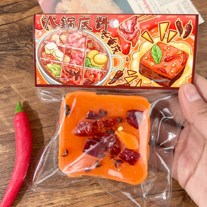 Juguete de Extrusión con Forma de Base de Hot Pot, Material TPR, Bola Blanda para Apretar, para Aliviar la Ansiedad y la Descompresión, con Función de Subida Lenta - Product Image 5