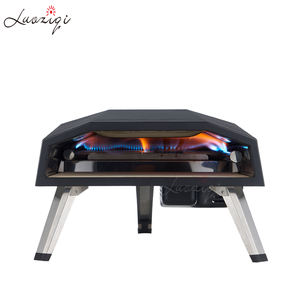 Four à pizza barbecue commercial avec <span class=keywords><strong>gaz</strong></span> authentique brique <span class=keywords><strong>pierre</strong></span> <span class=keywords><strong>de</strong></span> <span class=keywords><strong>lave</strong></span> haute capacité <span class=keywords><strong>de</strong></span> cuisson au <span class=keywords><strong>gaz</strong></span> 3 brûleurs four à pizza rotatif - Product Image 4