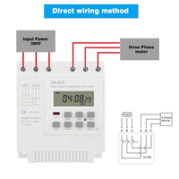 Interruptor Temporizador Digital Trifásico ANTIER TM613 16A 25A 30A CA 380V Relé Programable de 7 Días para Riel DIN
