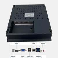Terminal Android JSJ25 de 11.6 Pulgadas con Pantalla Táctil NFC, Mini Terminal de Escritorio Personalizado Todo en Uno para Restaurantes con Impresora