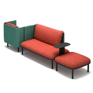 Modern Nordic <b>Office</b> Furniture Divider Partition Modular Privacy <b>Sofa</b> Pod Fabric Reception <b>Sofa</b> - Product Image 1