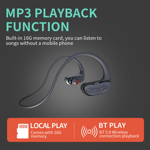 Écouteurs de natation étanches IPX8 avec conduction osseuse sans fil, mémoire intégrée de 32 Go, écouteurs sportifs intra-auriculaires <span class=keywords><strong>pour</strong></span> les nageurs - Product Image 3