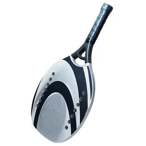 Padel Paddle Hot Selling Beach Padel Tennis Racket Customizable Fiberglass Carbon Fiber Beach Tennis Paddle