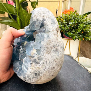 Cristal de Celestita Azul Cielo Natural al por Mayor, Clúster de Cristales en Bruto, Espécimen Mineral, Piedra de Cristal Curativa, Decoración para el Hogar, Regalo de Meditación Reiki - Product Image 4