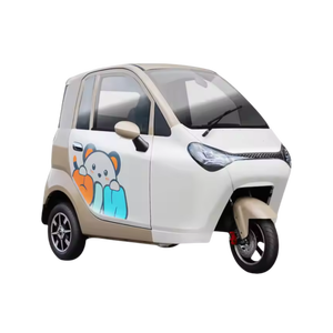 Трехколесный закрытый электрический пассажирский грузовой трицикл-такси (электромобиль) для взрослых - Product Image 5