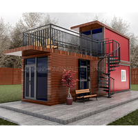 Casas Modulares Prefabricadas de 3 Habitaciones y 2 Pisos, Fáciles de Instalar y Móviles, del Fabricante, en Contenedores para Canadá