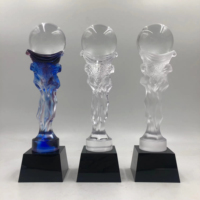 Trofeos Deportivos Personalizados, Medallas, Trofeos de Fútbol de Cristal, Impresión UV, Grabado Láser, Técnica de Arenado, Estilo HONOR, Regalo