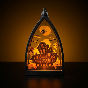 Halloween Decorations: Pumpkin, Ghost House, <strong>Skeleton</strong> Atmosphere <strong>Lamp</strong> - Product Image 1