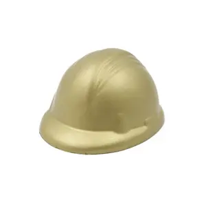 Anti-Stress-Ball mit individuell geformten Pu-Schaum-Stress bällen niedlichen Schutzhelm benutzer definierte sichere Helm geformte Relief kugel