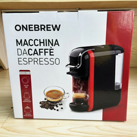 Machine à café expresso multi-capsules personnalisable compatible avec les capsules Nespresso, les capsules DG, les dosettes ESE et le café moulu pour la maison