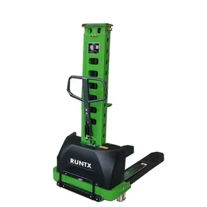 Runtx Easy Operate Hot Sales 1000kg Lifter Semi Electric Self-Loading Stacker with CE