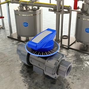 Válvula de Bola Manual CPVC DN15 Directa de Fábrica con Asiento de PTFE, Rosca NPT de 30 Grados para Agua, Personalizable OEM - Product Image 4