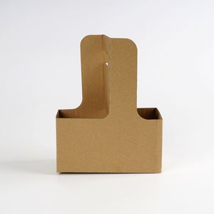 Portavasos de Cartón Desechables Personalizados para Llevar Café, Paquete de 2/4 Vasos, Caja para Transportar Bebidas - Product Image 4