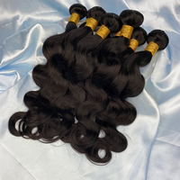 Extensions de cheveux humains brésiliens vierges à 100 %, ondulés, avec pointes épaisses, double épaisseur
