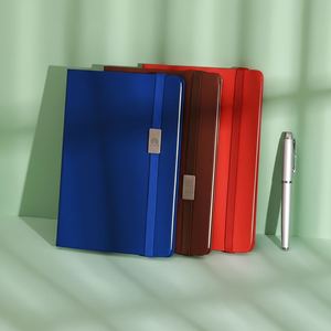Promotion Personalised A5 Custom Leather Logo Printing Promotional Binding Elastic Strap Notebook for Business - Product Image 3