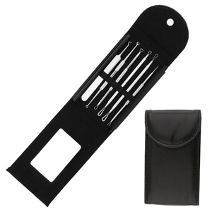 Stainless Steel Acne Needle Set 6 Piece With Mirror Portable Blackhead Remover For Face Skin Care Tools - Product Image 4