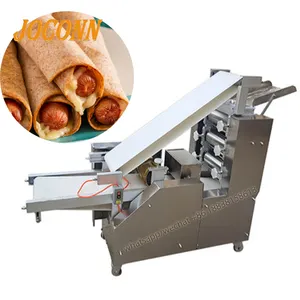 High efficiency Flat Bread Making Machine pancake machine/low price chapati tortilla flat arabic pita bread mesin roti maker