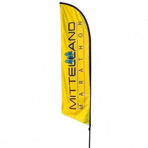 Advertising Custom Tear <b>Drop</b> Feather Flag Flying Teardrop Flags Beachflags Beach Flag Banner - Product Image 1