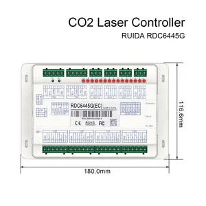 Good-Laser RuidaCO2レーザーコントローラーボードRDC6445G、キーフリム/メインボード/パネル付きCO2レーザー彫刻切断機用