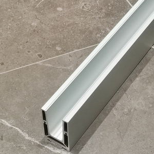 Barandilla de Vidrio Templado sin Marco con Canal en U de Aluminio para Balcón Exterior, Herrajes para Barandillas y Pasamanos con Canal en U - Product Image 6