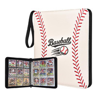 Fundas de Doble Cara de Material PU para Tarjetas Deportivas TCG, Patrón Personalizado con Logotipo, 4/9 Bolsillos, Carpeta para Colección de Tarjetas Coleccionables