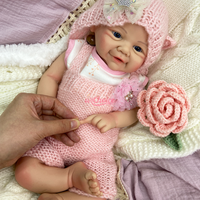 Poupée Reborn Vivienne 43 cm en Silicone Intégral, Matériau Sûr et Hypoallergénique pour le Confort Sensoriel et le Jeu des Tout-Petits