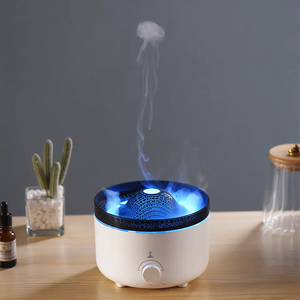 560ml Popular electrodoméstico aire fresco llama ultrasónica Control remoto difusor de Aroma 3D fuego volcán humidificador de aire - Product Image 5