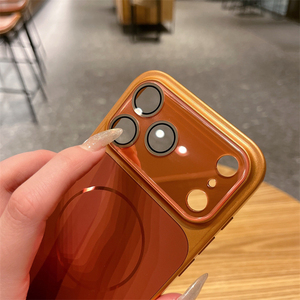 Étui magnétique métallique électroplaqué uni simple qui transforme instantanément votre <span class=keywords><strong>iPhone</strong></span> 17 <span class=keywords><strong>Pro</strong></span> Max en 17 <span class=keywords><strong>Pro</strong></span> Max Plus - Product Image 2