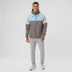 Gran oferta de chaqueta cortavientos para hombre, chaqueta cortavientos en blanco con logotipo personalizado de talla grande para hombre, chaqueta cortavientos negra Lisa para hombre, ropa al por mayor - Product Image 1