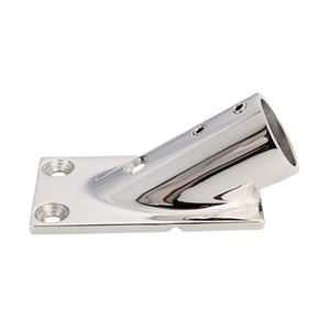 Base de tube carré en acier inoxydable de 25 mm, 30 accessoires de quincaillerie pour utilisation en bateau et en yacht - Product Image 1