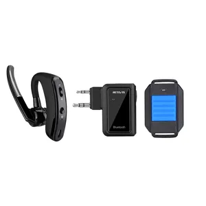 Retevis EEK013蓝牙耳机/带无线手指PTT的耳机，适用于肯伍德Retevis宝丰对讲机