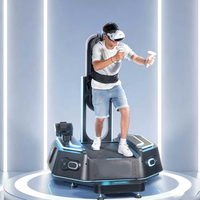 Plateforme de course VR 9D à 360 degrés pour parc d'attractions commercial intérieur, avec fonction Kat Walk et marche virtuelle