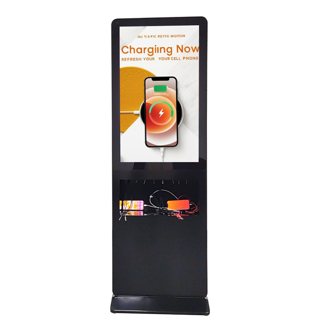 LCD Digital Signage Charging Kiosks for Phone and Laptop