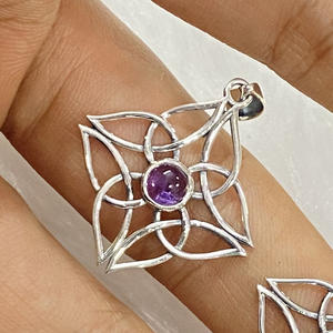 Venta al por mayor de colgantes de Plata de Ley 925, joyería fina hecha a mano con piedras preciosas naturales, accesorios originales - Product Image 2