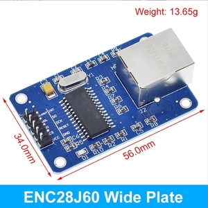 Placa de Desarrollo NANO ENC28J60 con Módulo de Red Ethernet LAN, Comunicación Serial de 25MHZ, Crystal AVR 51 LPC en Stock - Product Image 2