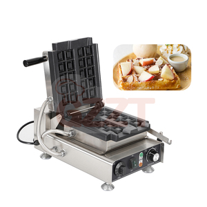 Machine à gaufres électrique verticale en acier inoxydable à usage commercial, pour gaufres, gaufrettes et bouchées de gaufres, personnalisable - Product Image 1