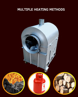 Grill rôtissoire à gaz rotatif en acier inoxydable, pour noix, cacahuètes, outil de cuisson pour les haricots