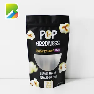 Fácil-lágrima de plástico con cremallera 50g Chips danés galletas de mantequilla impreso personalizado comida macarrones de coco bolsa de embalaje
