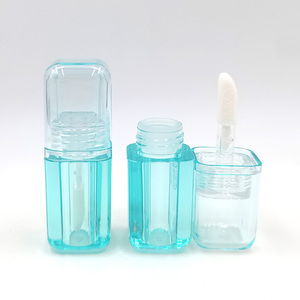 Tubos de brillo de labios PETG/AS, tapón de rosca, cepillo grande Delgado, botellas de lápiz labial líquido cosmético vacío, tubos de brillo de labios - Product Image 1