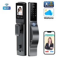 Wi-Fi Smart Lock 3D Gezichtsherkenning Digitaal Deurslot Aluminium Legering Automatisch Elektronisch Vingerafdruk Biometrisch