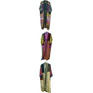 Kimono de Seda Floral Vintage para Mujer, Túnica Térmica para Baño de Primavera, Ropa de Playa, Bikini, Ropa de Dormir/Casa - Product Image 1