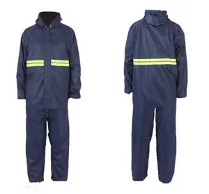Split Oxford fabric reflective strip warning raincoat men raincoat raincoat waterproof