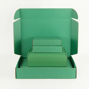 Boîte d'expédition en matériaux recyclés écologiques durables haut de gamme avec poignée, tailles personnalisables, pliable, pour l'e-commerce - Product Image 3