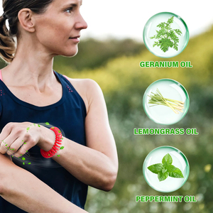 Bracelet anti-moustiques, lot de 3, sans DEET, bracelet en spirale naturel, 300 heures de protection, imperméable, répulsif contre les insectes pour enfants et adultes - Product Image 3