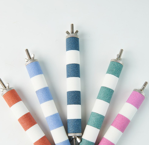 Üretici toptan papağan masaüstü standı çam + taş eğitim kuşlar düzenli aralıklarla poop papağan standı kuş oyuncaklar - Product Image 5