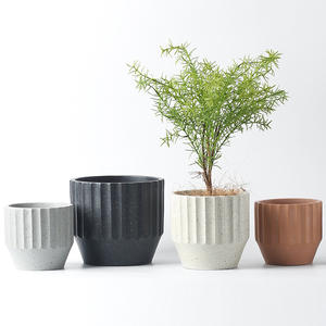 Forme géométrique Design personnalisé jardinière Bonsaï <span class=keywords><strong>Pot</strong></span> en céramique bon prix d'usine - Product Image 4