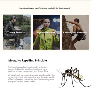 Braccialetto Repellente per Zanzare a Ultrasuoni JUNCHI F1 con Tecnologia a 2025 Frequenze, Sicuro e Innocuo, Display LED, Unisex - Product Image 5