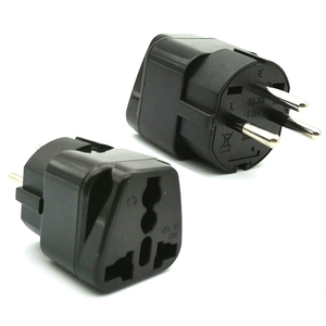 Adaptador de Viaje de EE. UU. a Europa, Tipo Schuko E/F, 2 en 1, Certificado CE, Cumple con RoHS, Adaptador de Viaje Universal - Product Image 1